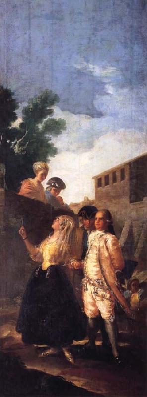 Militar and the Lady, Francisco Goya